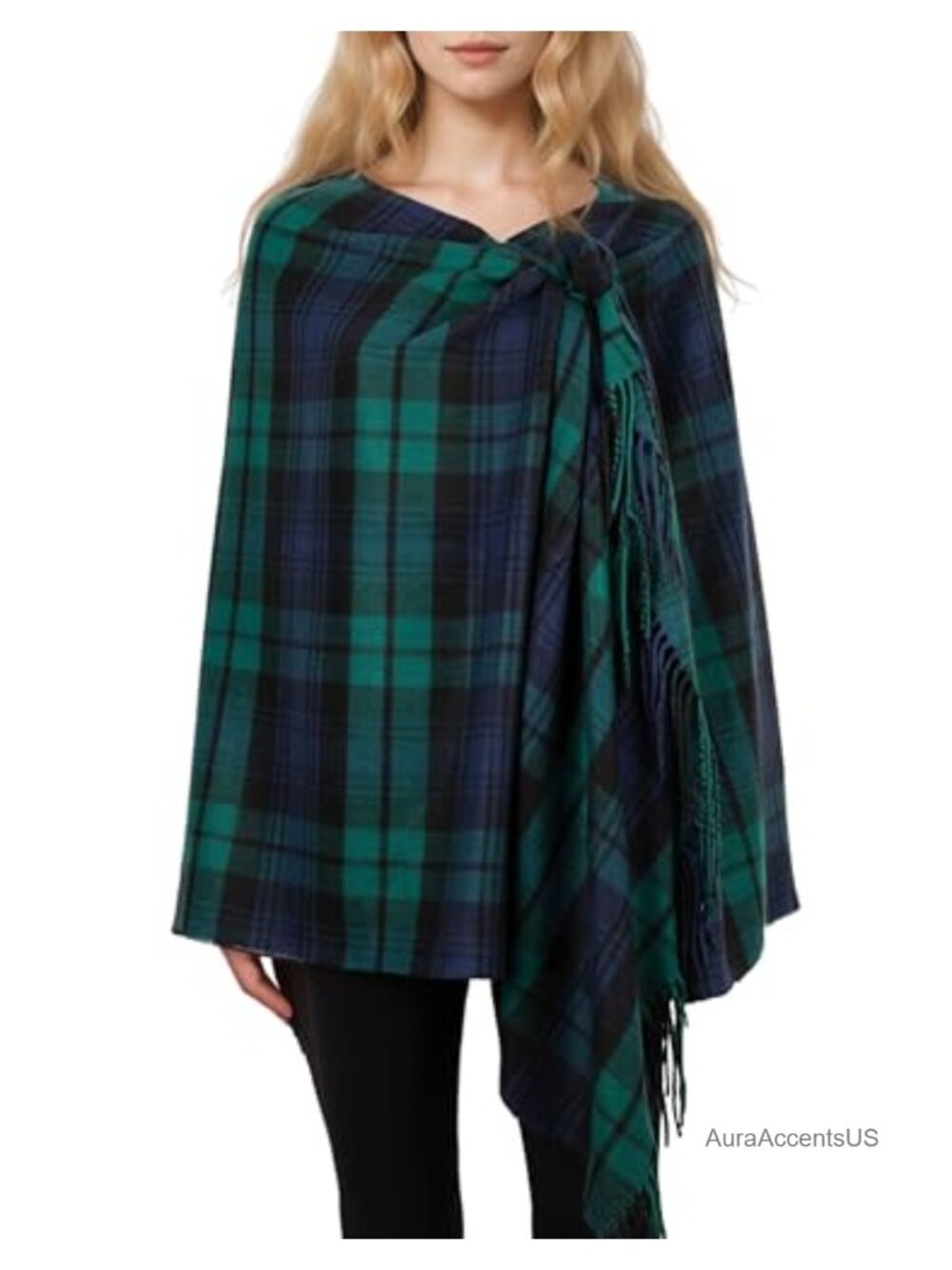 Oversized Soft Tartan Plaid Shawl Wrap - Scottish Cashmere Feel Winter Scarf